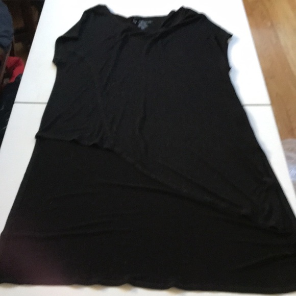 Chico’s size X- large black knit top with  long asymmetrical high low hem - Picture 4 of 13